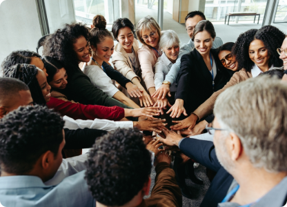 Team collaboration and teamwork supporting community and sustainable work culture